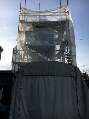 サイロ改修途中②