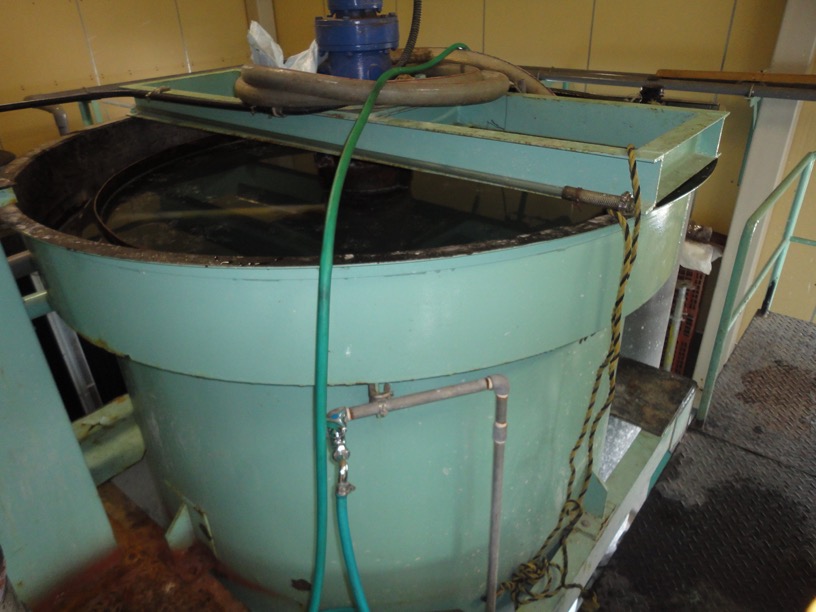 硝子加工工場の排水処理設備2